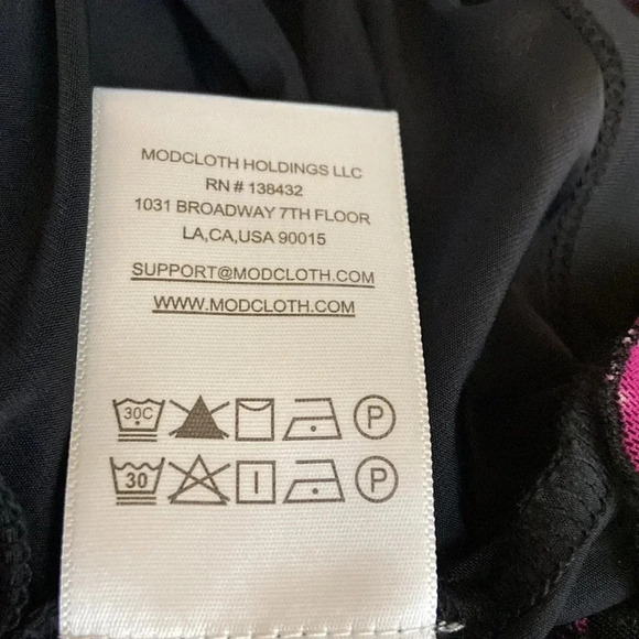 Modcloth Jam Packed on the Prairie Mini Dress in Raspberry Thicket Black - Large - Picture 6 of 6